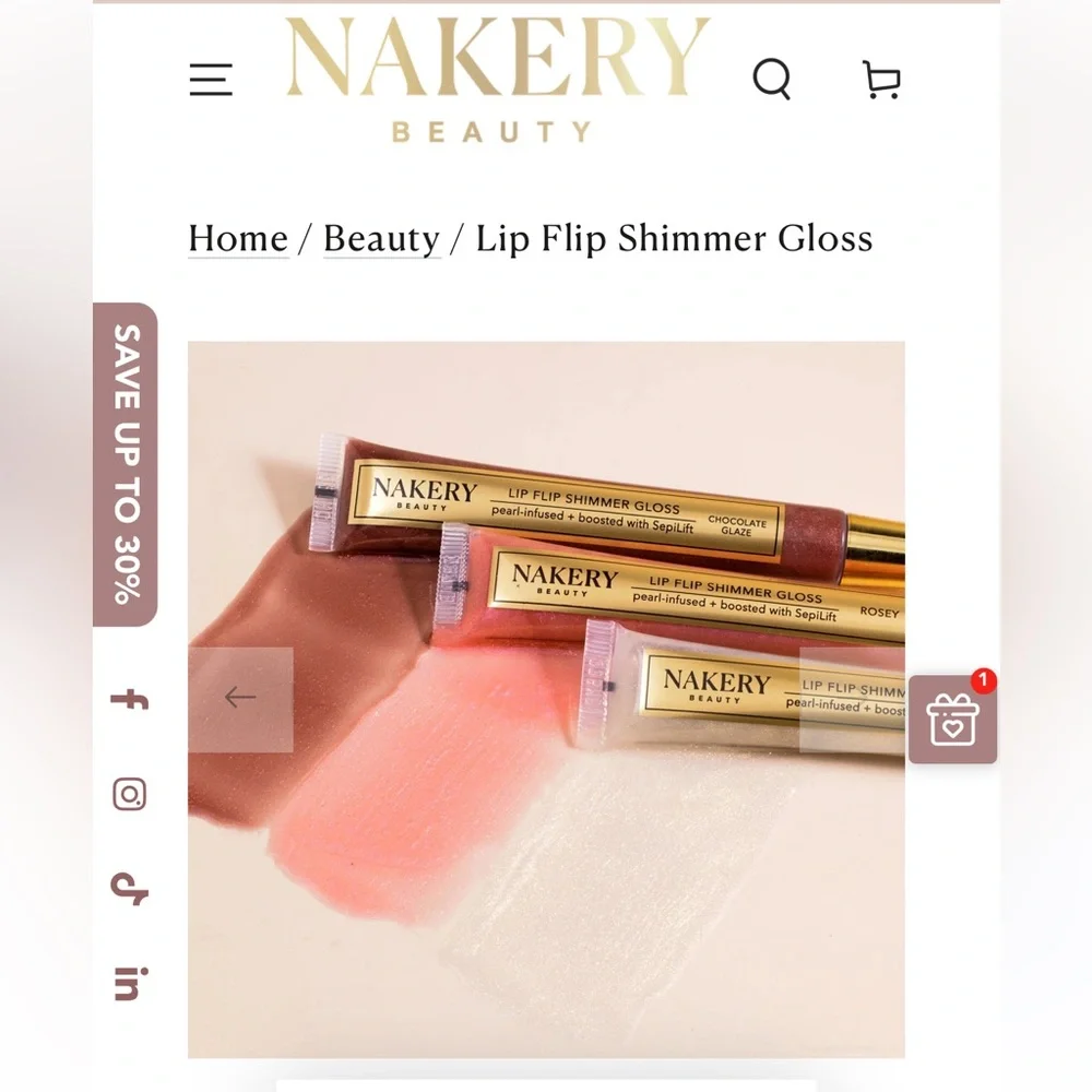Nakery Beauty Plumping & Line Smoothing Lip Treatment in Shade Rose & Romance